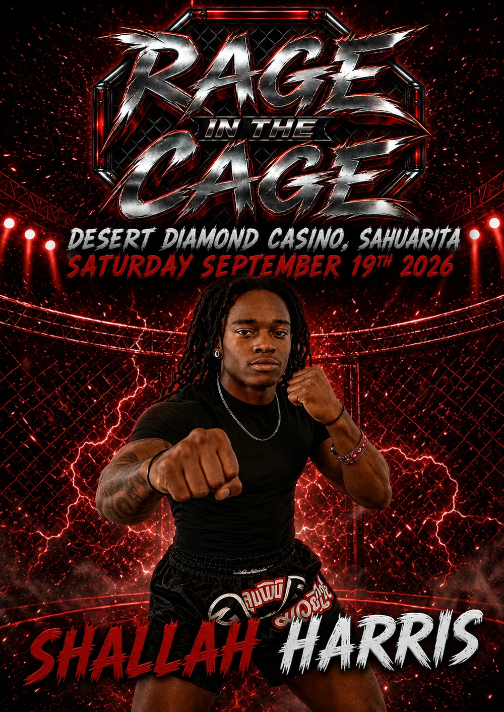 Shallah Harris - Rage in the Cage September 19, 2026