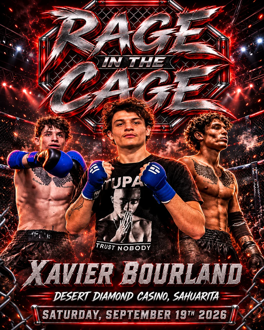 Xavier Bourland - Rage in the Cage September 19, 2026