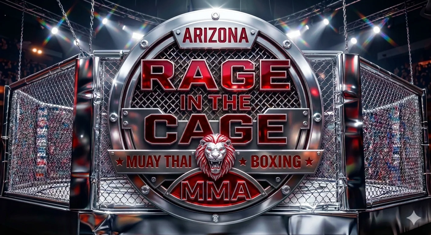 Rage in the Cage Arizona MMA, boxing and Muay Thai promotional artwork